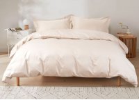 Постільна білизна сатин Premium Lotus Home - Dakota Modern Cream (Туреччина), євро